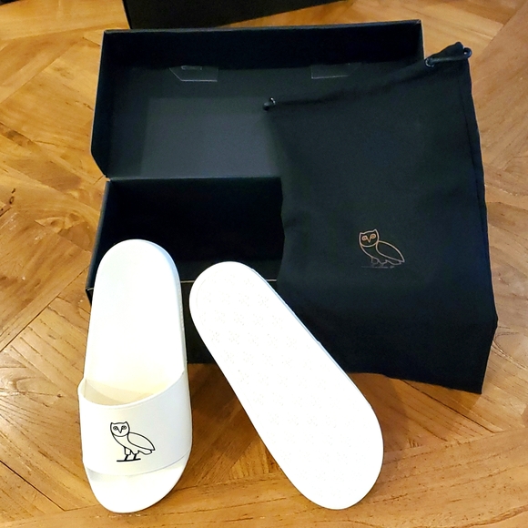 OVO OWL SLIDES - CREAM Men's Size 5 = Women's Size 7.5 - Picture 2 of 9